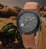 Đồng hồ nam Curren Fashion Men's Outdoor Sports Analog Watch Military Style Leather Strap Quartz Wrist Watch Black