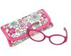 18 Inch Doll Pink Sunglasses & Case, 2 Pc. Set, Perfect for 18" American Girl Dolls Clothes & More! Hot Pink Doll Glasses & Floral Print Eyeglass Case.