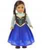Ebuddy ® Snow Sparkle Princess Dress Clothes Fits 18 Inch Dolls