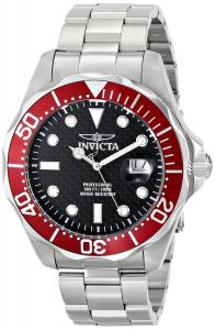Đồng hồ Invicta Men's 12565X Pro Diver Black Carbon Fiber Dial Stainless Steel Watch
