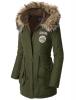 Áo khoác Doublju Womens Faux Fur Trim Hooded Casual Packable Down Jacket