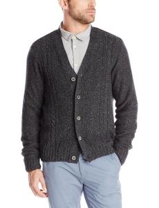 Dockers Men's Button-Down Cable-Knit Cardigan