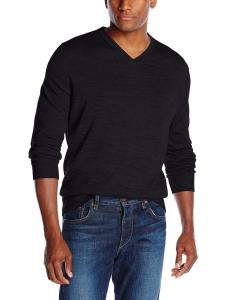 IZOD Men's Long Sleeve V-Neck Road Trip Merino Sweater