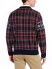 Dockers Men's Plaid Crew-Neck Ugly Christmas Sweater