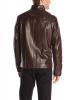 Cole Haan Men's Smooth Leather Moto Jacket