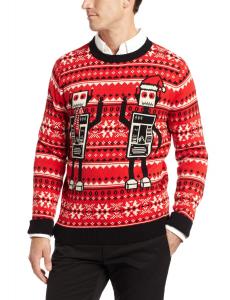 Alex Stevens Men's Robot Ugly Christmas Sweater