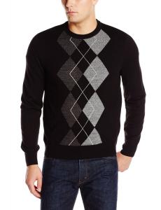 Dockers Men's Argyle-Center Crew-Neck Sweater