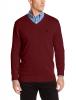 IZOD Men's Long Sleeve Essential Solid V-Neck Sweater