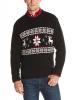 Dockers Men's Reindeer and Snowflake Crew Sweater
