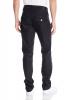 True Religion Men's Geno with Flap Black Coated In Iron Ore