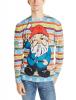 Faux Real Men's Christmas Gnome Ugly Sweater Printed T-Shirt