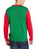 Alex Stevens Men's Pop Color Santa Ugly Christmas Sweater