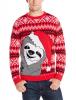 Alex Stevens Men's Slothy Christmas Ugly Christmas Sweater, Red Combo, XX-Large