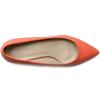 Ollio Women's Shoe D'Orsay Pointed Toe Simple Mid Heel Pump