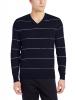 Dockers Men's Classic Striped V-Neck Sweater