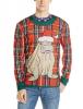 Faux Real Men's Plaid Walrus Ugly Sweater