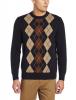 Dockers Men's Cotton Multi Argyle Crew Neck