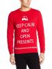 Alex Stevens Men's Keep Calm and Open Presents Ugly Christmas Sweater