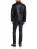 Perry Ellis Men's Lambskin Leather Open-Bottom Jacket