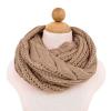 Premium Winter Twist Knit Warm Infinity Circle Scarf - Diff Colors Avail