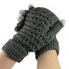 Bao Xin Wool Knitted Glove Special Designed for Touch Screen Cell Phone / Tablet /Mp5 etc ,Soft and Cold Proof (Gray)