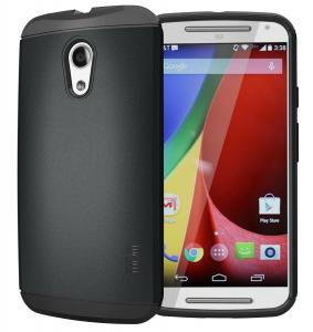 TUDIA Ultra Slim LITE TPU Bumper Protective Case for Motorola Moto G (2nd Gen 2014 Released ONLY) (Black)