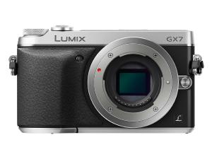 Panasonic LUMIX GX7 16.0 MP DSLM Camera with Tilt-Live Viewfinder - Body Only (Silver)
