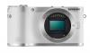 Samsung NX300M 20.3MP CMOS Smart WiFi & NFC Compact Interchangeable Lens Digital Camera with 18-55mm Lens and 3.3" AMOLED Touch Screen (White)