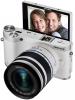 Samsung NX300M 20.3MP CMOS Smart WiFi & NFC Compact Interchangeable Lens Digital Camera with 18-55mm Lens and 3.3" AMOLED Touch Screen (White)