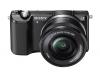 Sony Alpha a5000 Interchangeable Lens Camera with 16-50mm OSS Lens (Black)