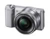 Sony Alpha a5000 Interchangeable Lens Camera with 16-50mm OSS Lens (Silver)