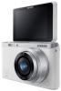 Samsung NX Mini 20.5MP CMOS Smart WiFi & NFC Compact Interchangeable Lens Digital Camera with 9mm Lens and 3" Flip Up LCD Touch Screen (White)