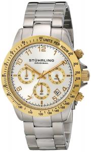 Stuhrling Original Men's 665B.03 "Concorso" Quartz Chronograph Gold-Tone Watch