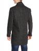 Kenneth Cole New York Men's Wool-Blend Walker Coat with Puffer Bib