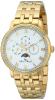 Lucien Piccard Men's LP-10527-YG-22 "Moubra" Gold-Tone Watch with Moon Phase Display