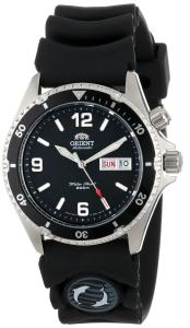 Orient Men's CEM65004B 'Black Mako' Automatic Rubber Strap Dive Watch