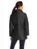 Anne Klein Women's Front-Zip Down Coat with Detachable Faux-Fur Trim Hood