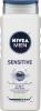 Nivea For Men Sensitive Body Wash 3-in-1 Body, Hair & Face, 16.9-Ounce Bottle (Pack of 3)
