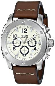 Fossil Men's FS4929 Modern Machine Chronograph Leather Watch - Brown
