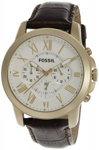 Fossil FS4767 Grant Brown Leather Strap Watch