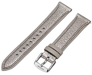 Fossil Women's S181243 Leather 18mm Watch Strap - Metallic