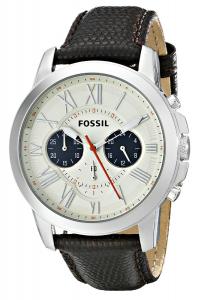 Fossil Men's FS5021 Grant Analog Display Analog Quartz Brown Watch