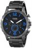 Fossil Men's JR1478 Nate Chronograph Stainless Steel Watch - Smoke