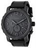 Fossil Men's JR1354 Nate Chronograph Leather Watch - Black