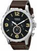 Fossil Men's JR1475 Nate Chronograph Leather Watch - Brown