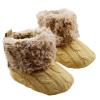 Wenseny - Baby Girls Knit Soft Fur Winter Warm Snow Boots Crib Shoes