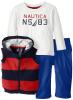 Bộ quần áo cho bé Nautica Baby-Boys Infant 3 Pack Fleece Vest Set