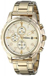 Đồng hồ Fossil Men's FS4867 Dean Chronograph Stainless Steel Watch - Gold-Tone