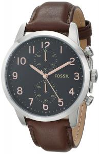 Đồng hồ Fossil Men's FS4873 Townsman Chronograph Leather Watch - Brown