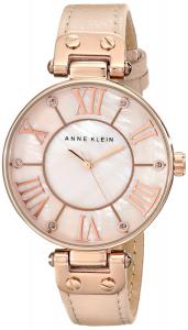 Đồng hồ Anne Klein Women's 10/9918RGLP Rose Gold-Tone Watch with Leather Band